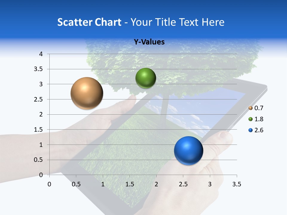 Object Display Leaf PowerPoint Template