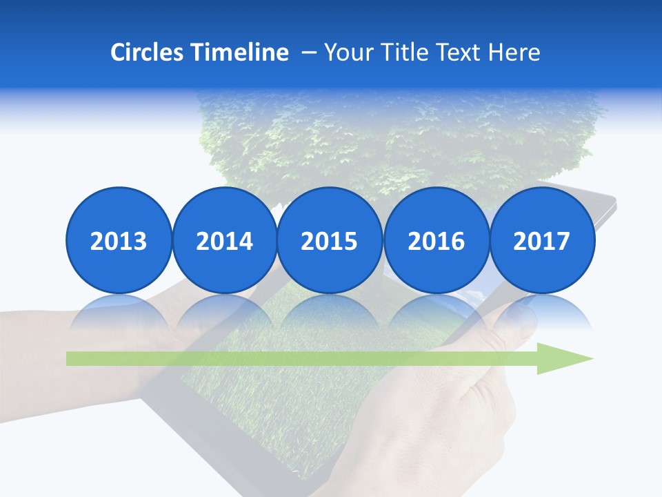 Object Display Leaf PowerPoint Template