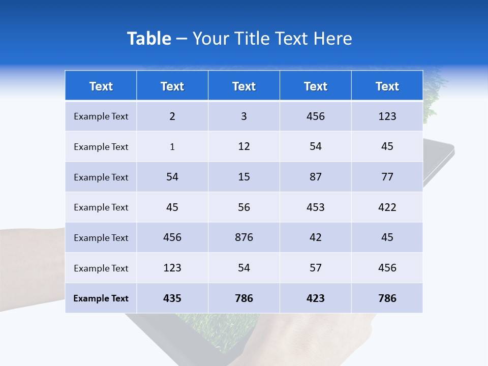 Object Display Leaf PowerPoint Template