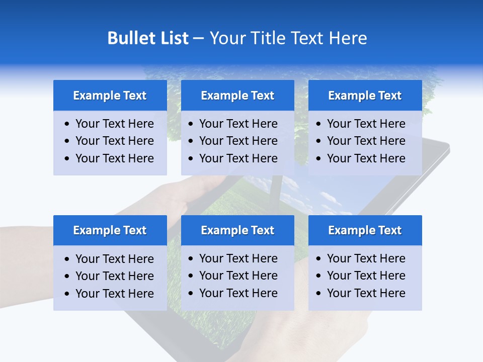 Object Display Leaf PowerPoint Template