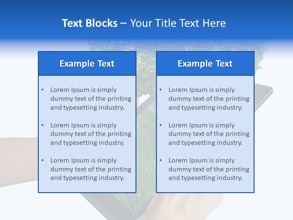 Object Display Leaf PowerPoint Template