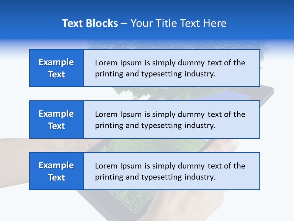 Object Display Leaf PowerPoint Template