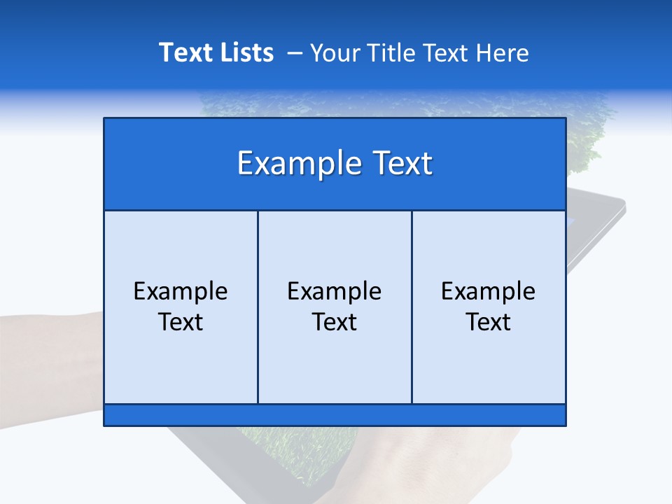 Object Display Leaf PowerPoint Template