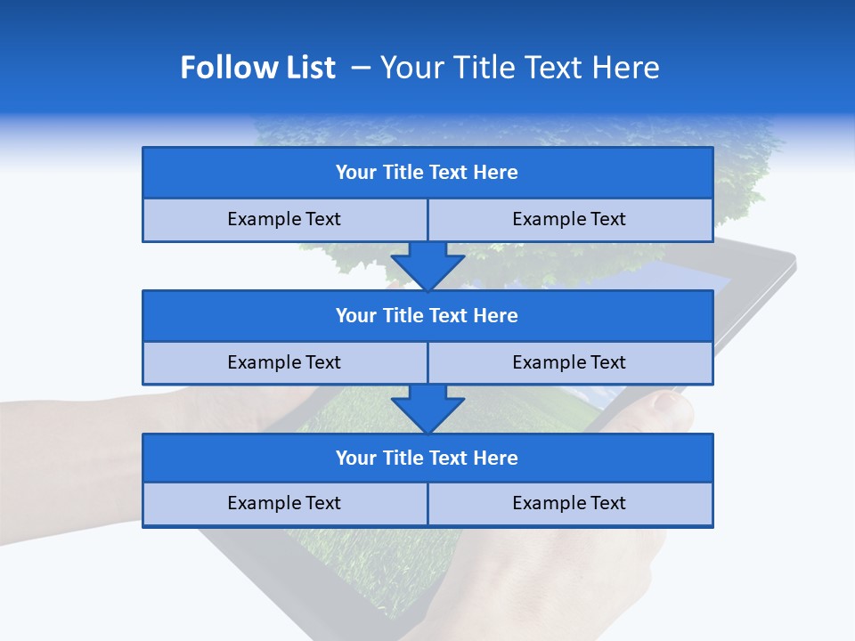 Object Display Leaf PowerPoint Template