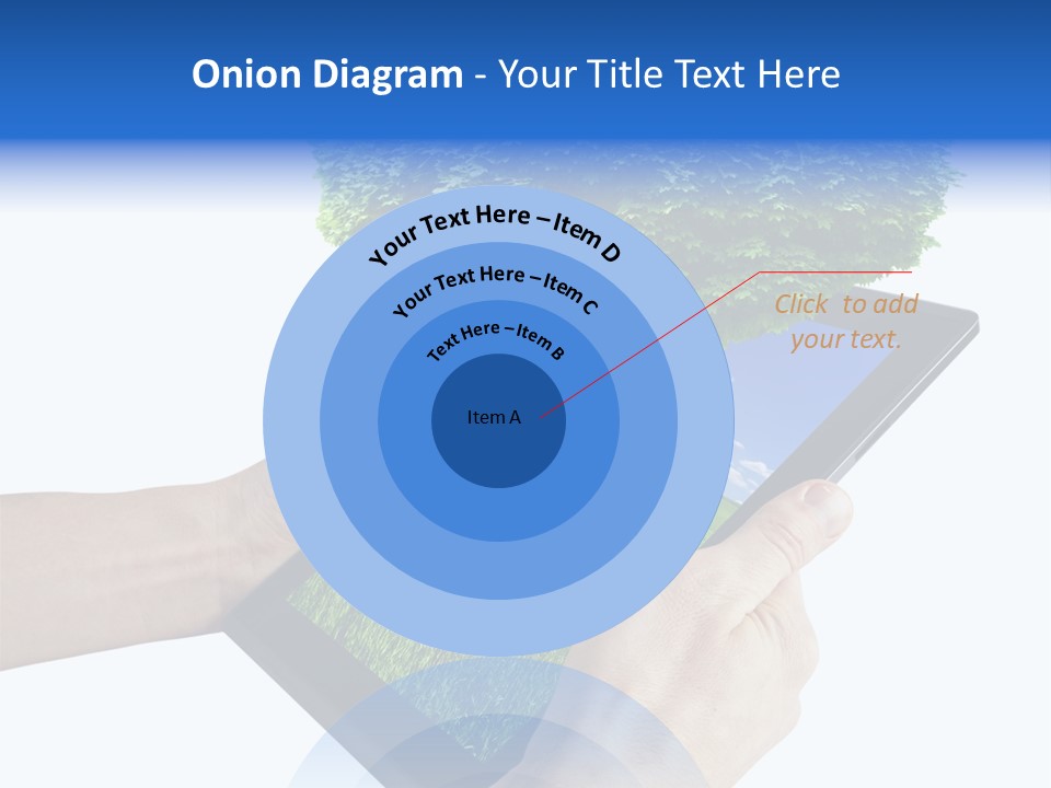 Object Display Leaf PowerPoint Template