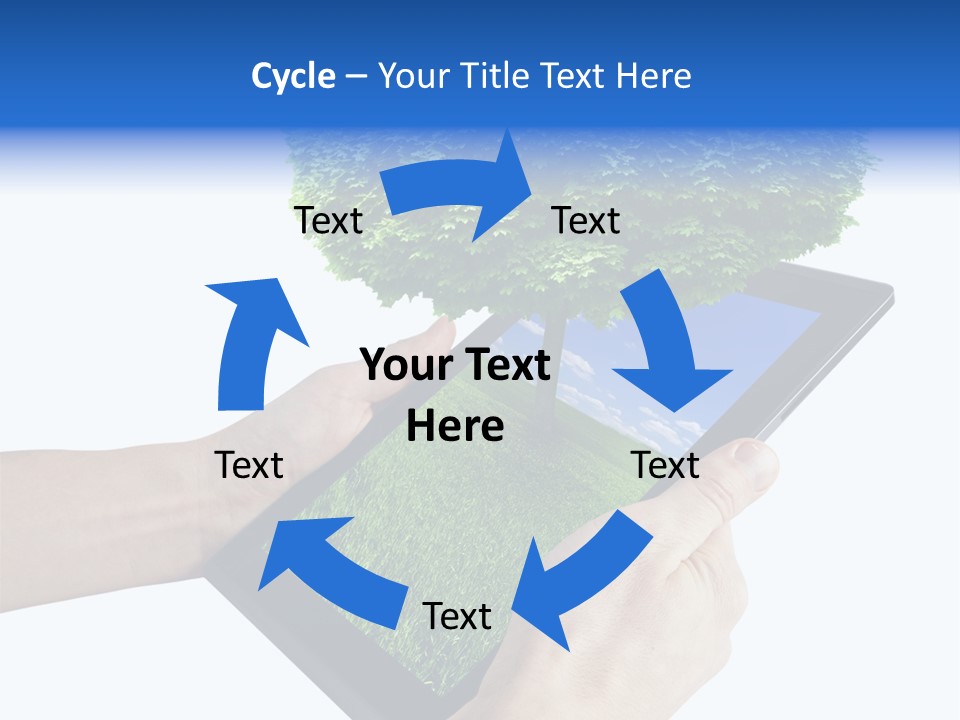 Object Display Leaf PowerPoint Template