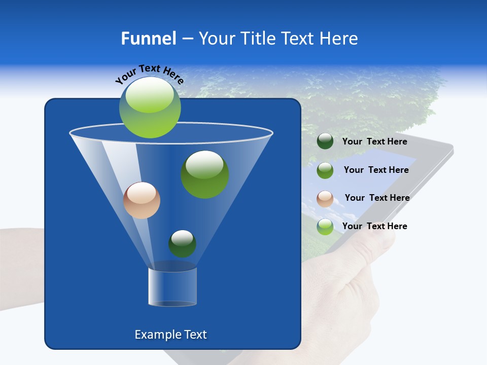 Object Display Leaf PowerPoint Template
