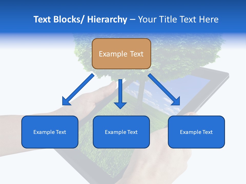 Object Display Leaf PowerPoint Template