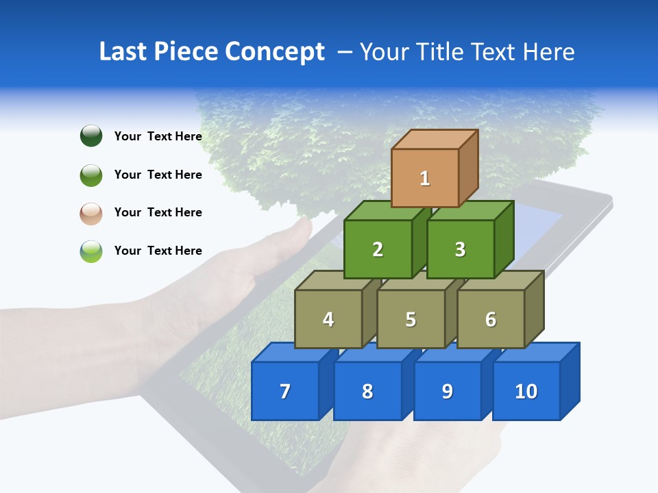 Object Display Leaf PowerPoint Template