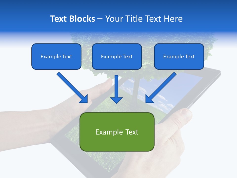 Object Display Leaf PowerPoint Template