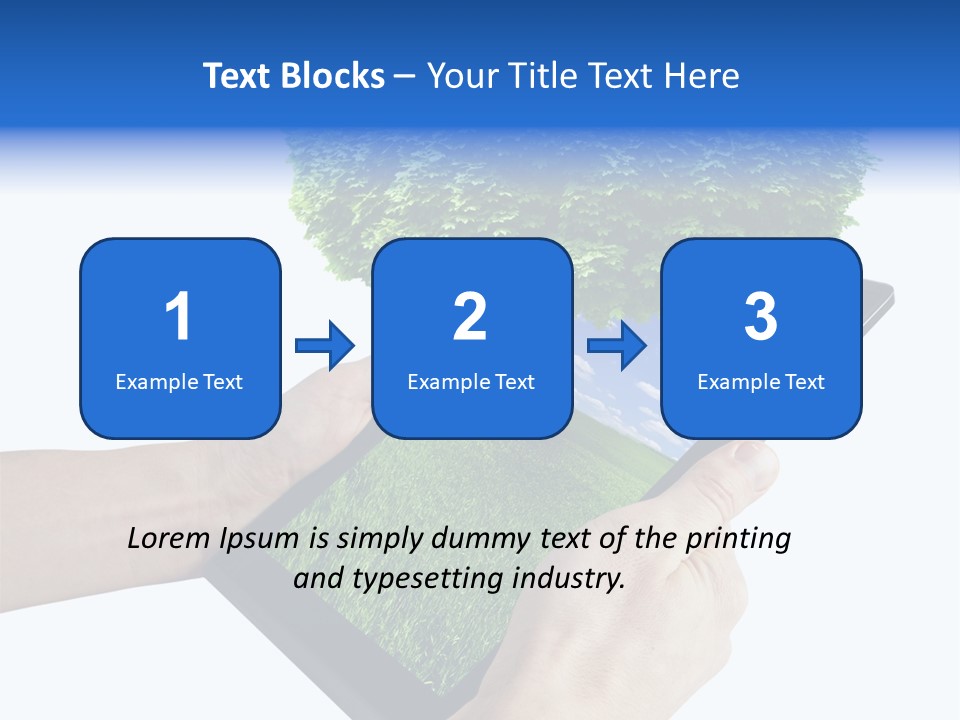 Object Display Leaf PowerPoint Template
