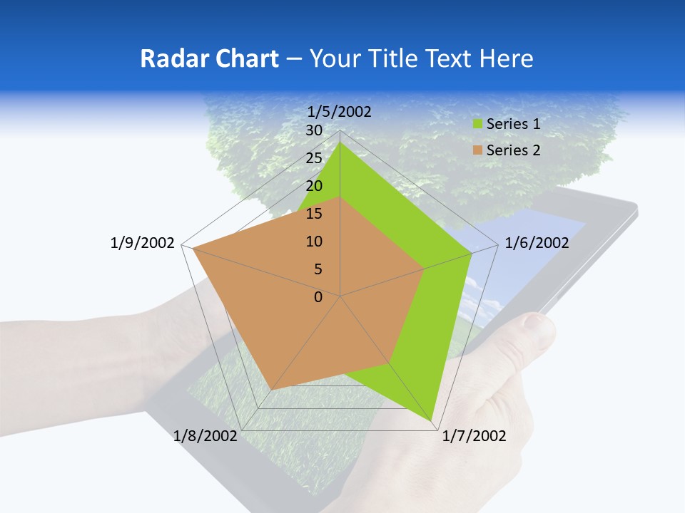 Object Display Leaf PowerPoint Template