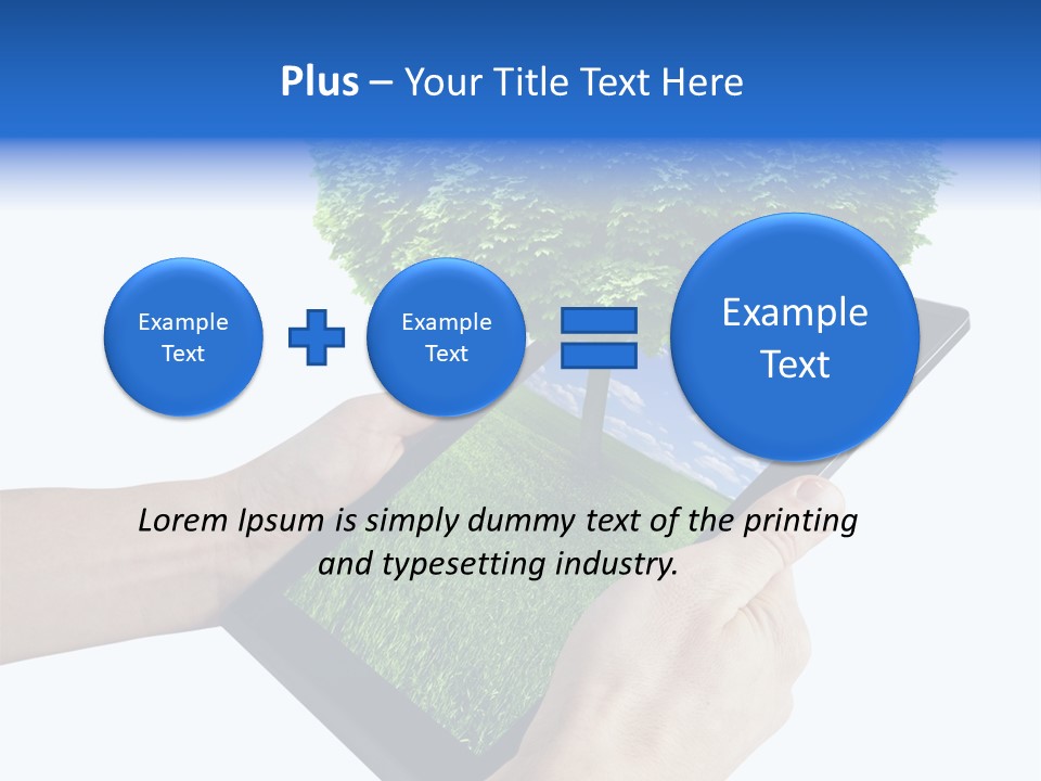 Object Display Leaf PowerPoint Template