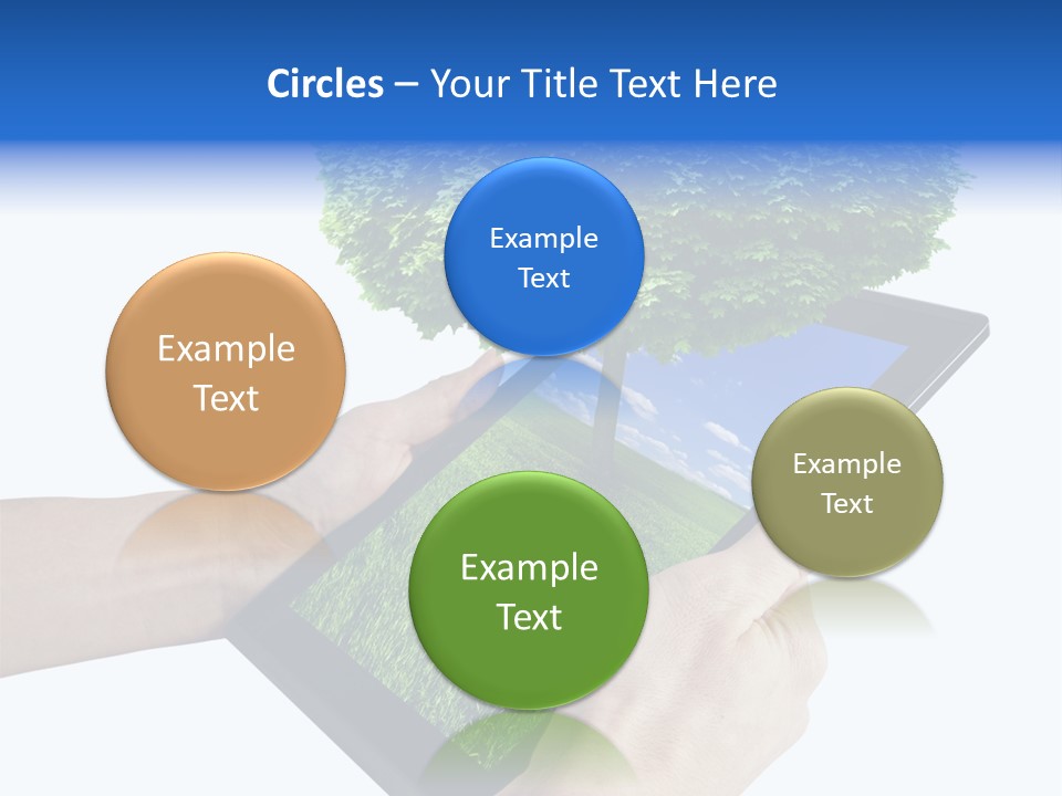 Object Display Leaf PowerPoint Template