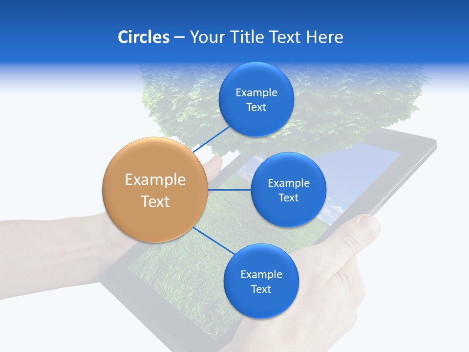 Object Display Leaf PowerPoint Template