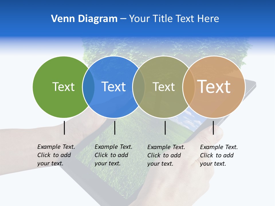 Object Display Leaf PowerPoint Template