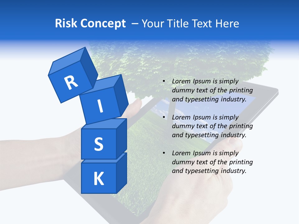 Object Display Leaf PowerPoint Template