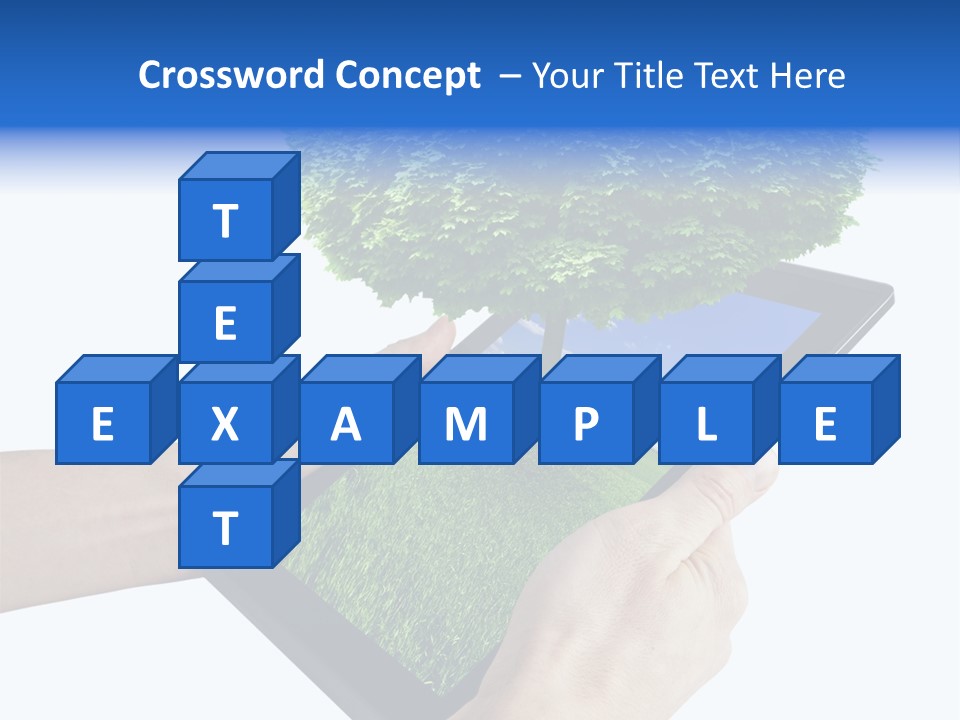 Object Display Leaf PowerPoint Template