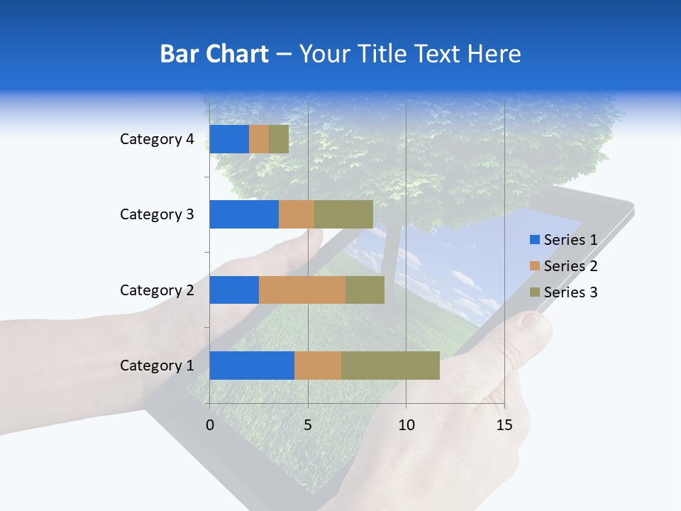 Object Display Leaf PowerPoint Template