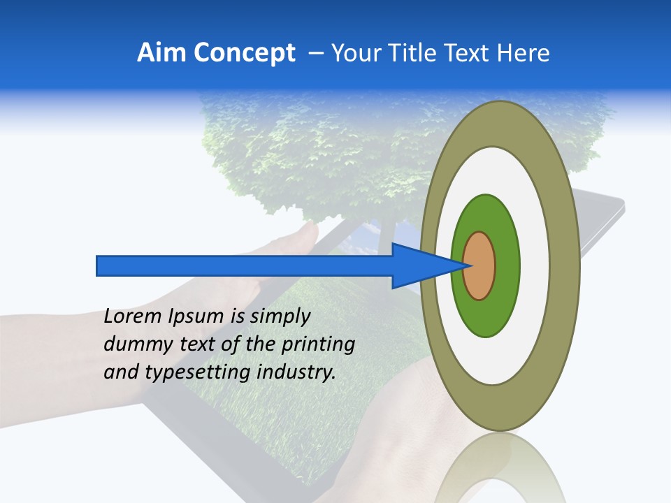 Object Display Leaf PowerPoint Template