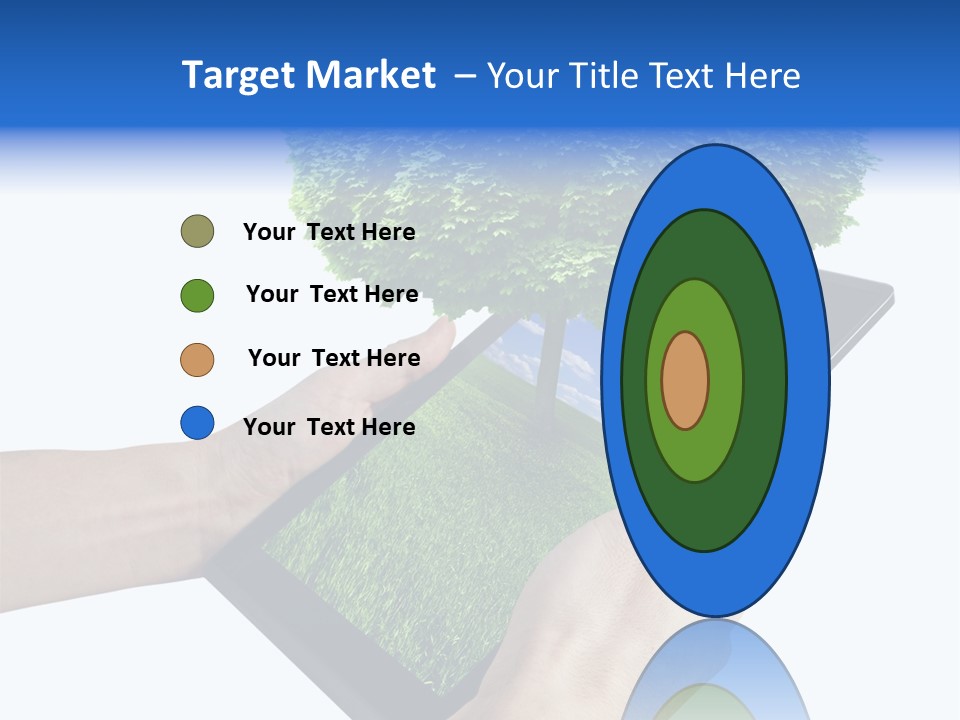 Object Display Leaf PowerPoint Template