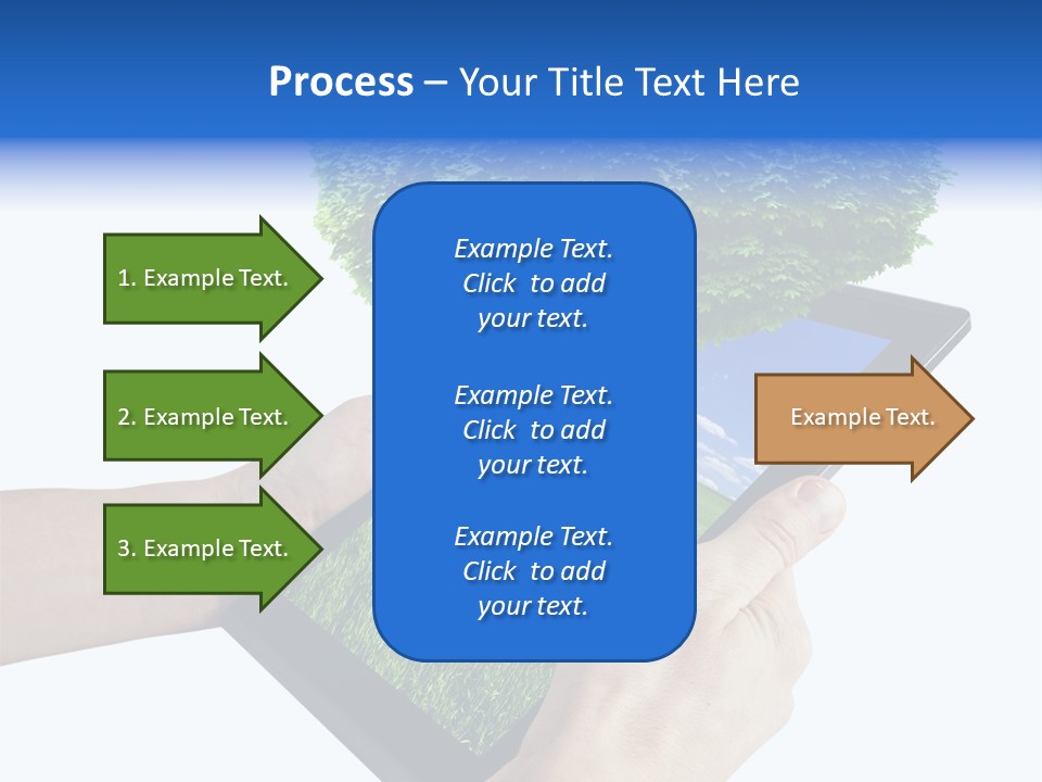 Object Display Leaf PowerPoint Template