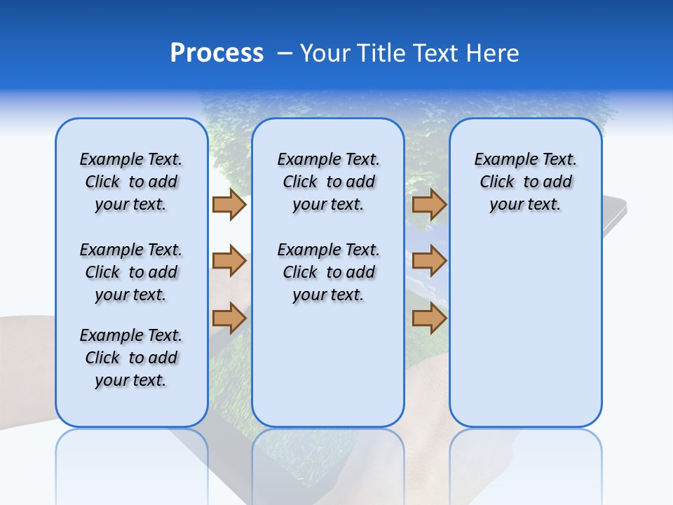 Object Display Leaf PowerPoint Template