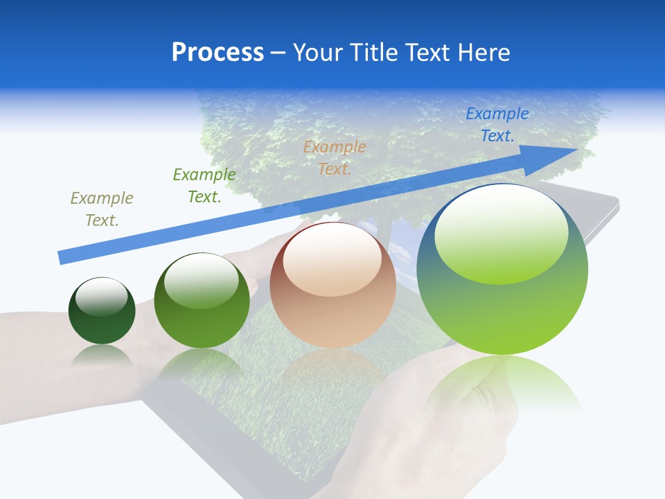 Object Display Leaf PowerPoint Template