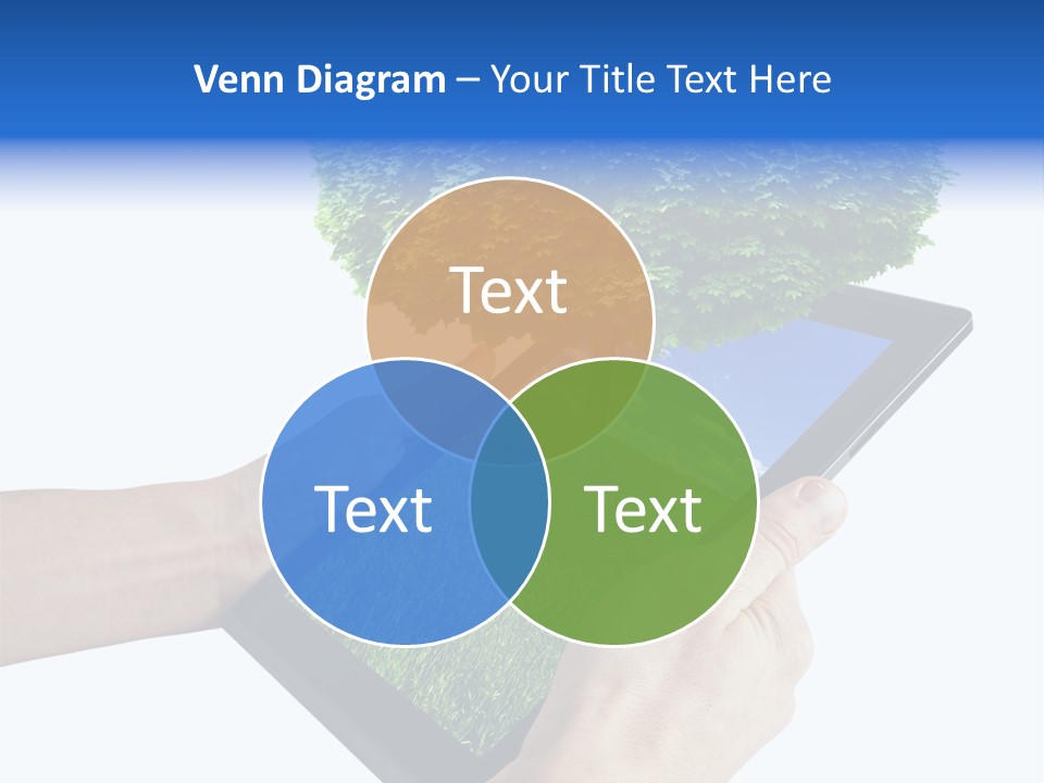 Object Display Leaf PowerPoint Template