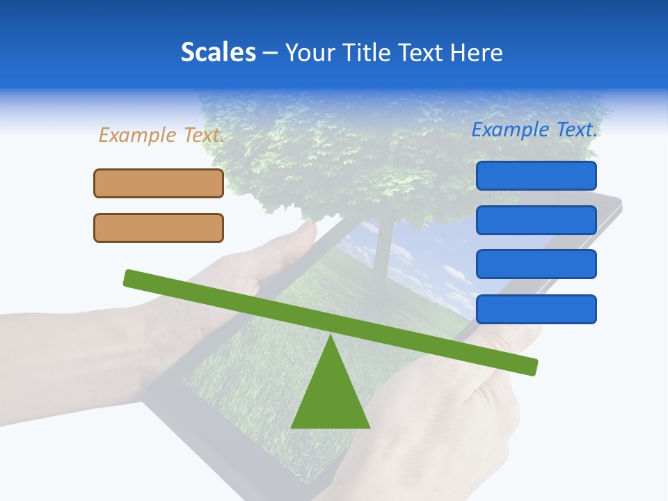 Object Display Leaf PowerPoint Template