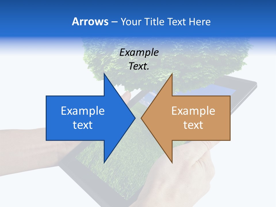 Object Display Leaf PowerPoint Template