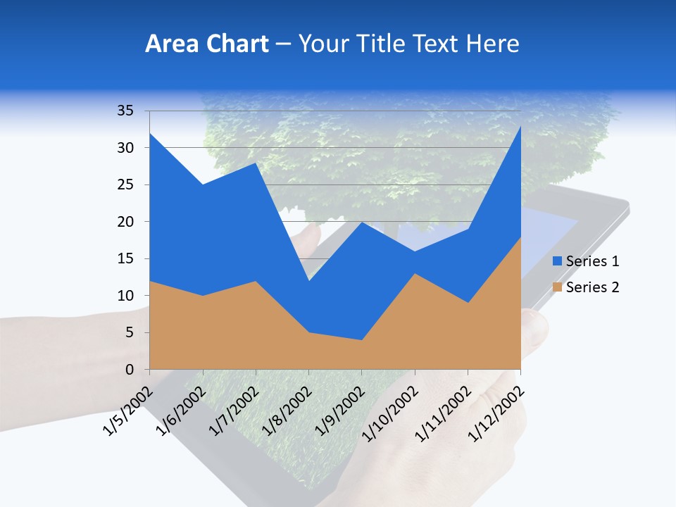 Object Display Leaf PowerPoint Template
