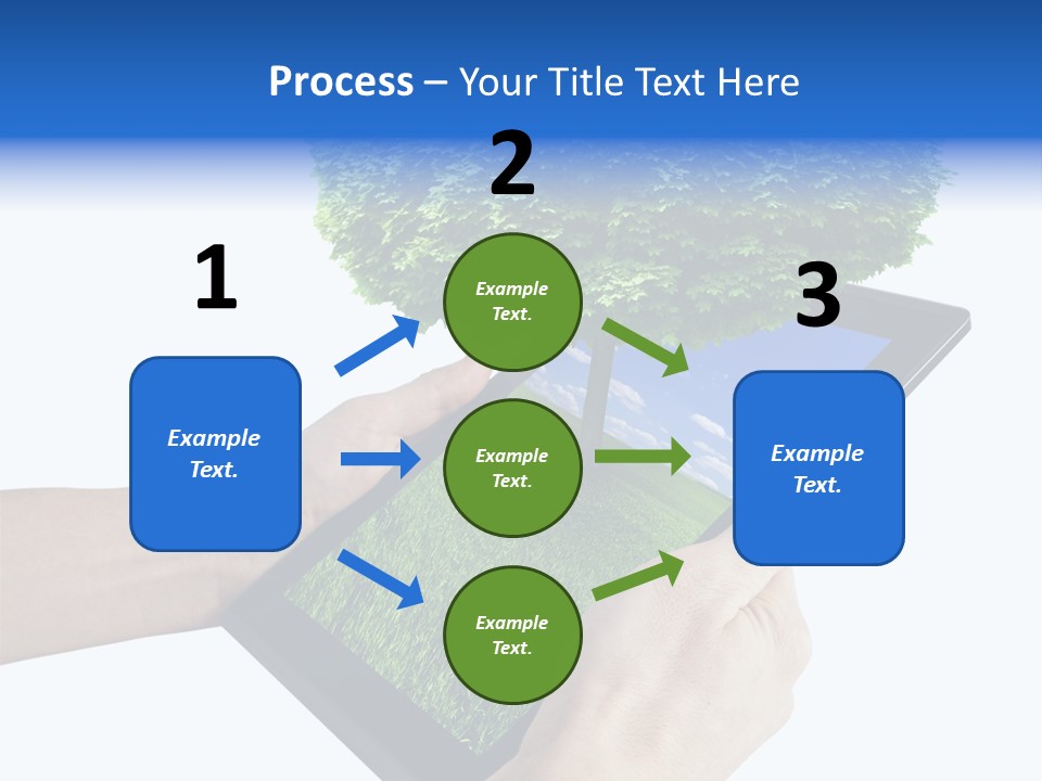 Object Display Leaf PowerPoint Template