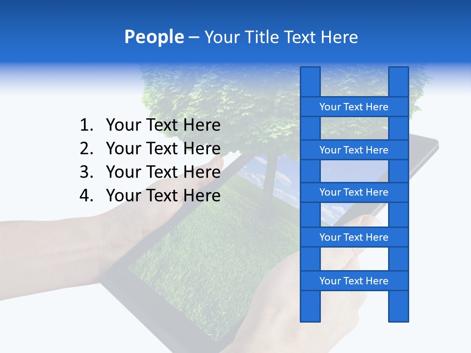 Object Display Leaf PowerPoint Template