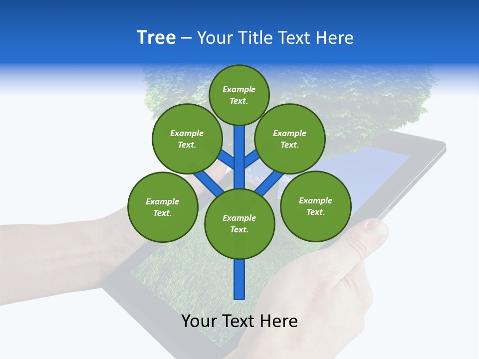 Object Display Leaf PowerPoint Template