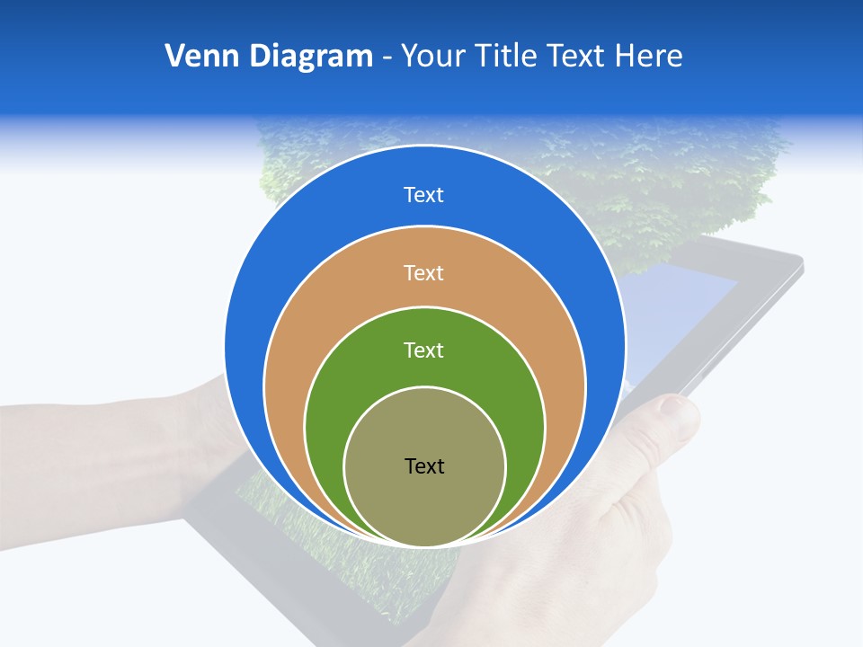 Object Display Leaf PowerPoint Template