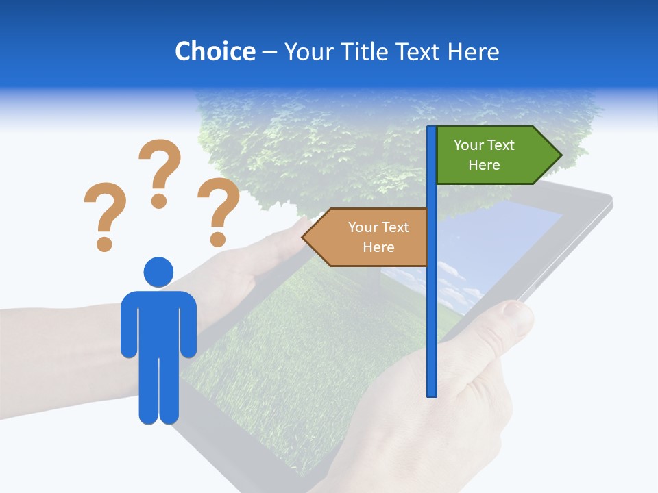 Object Display Leaf PowerPoint Template