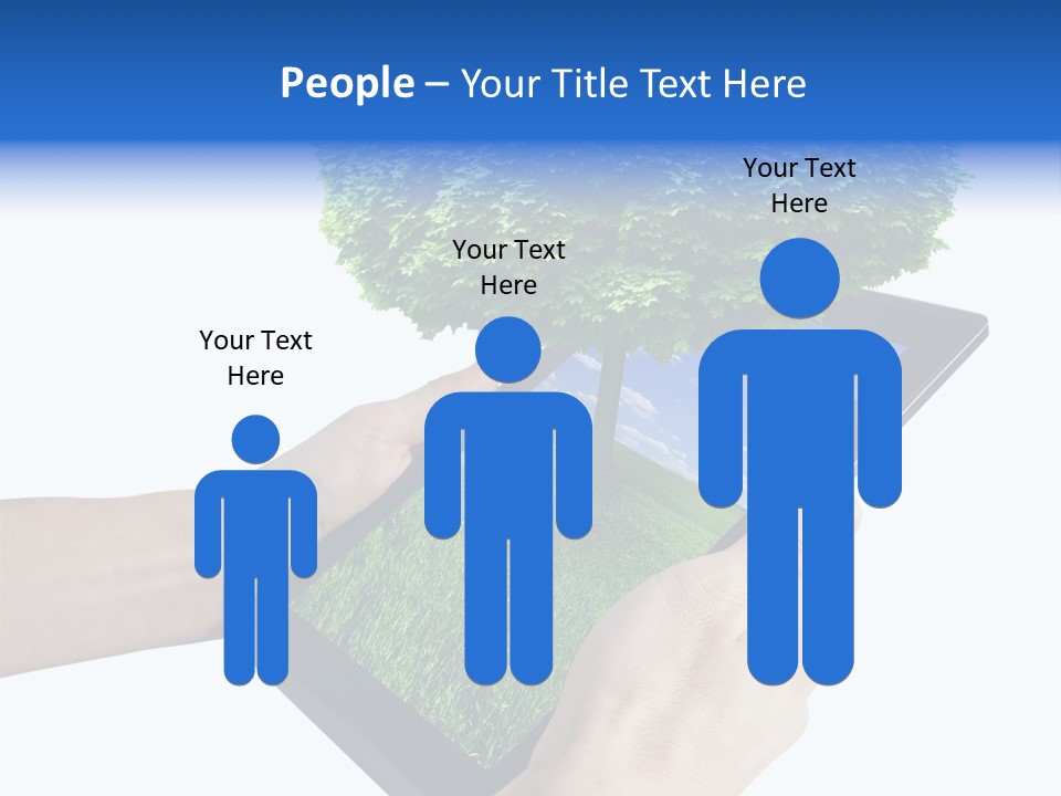 Object Display Leaf PowerPoint Template