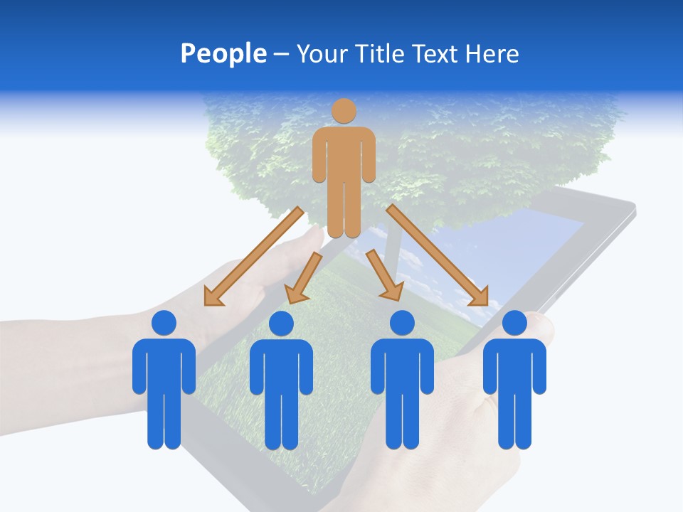 Object Display Leaf PowerPoint Template