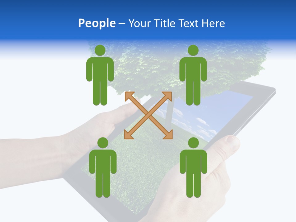 Object Display Leaf PowerPoint Template