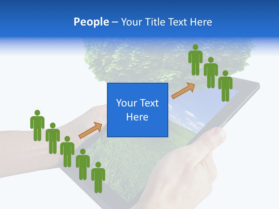 Object Display Leaf PowerPoint Template