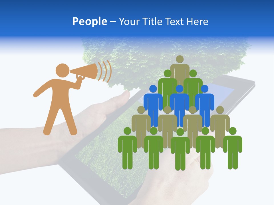 Object Display Leaf PowerPoint Template