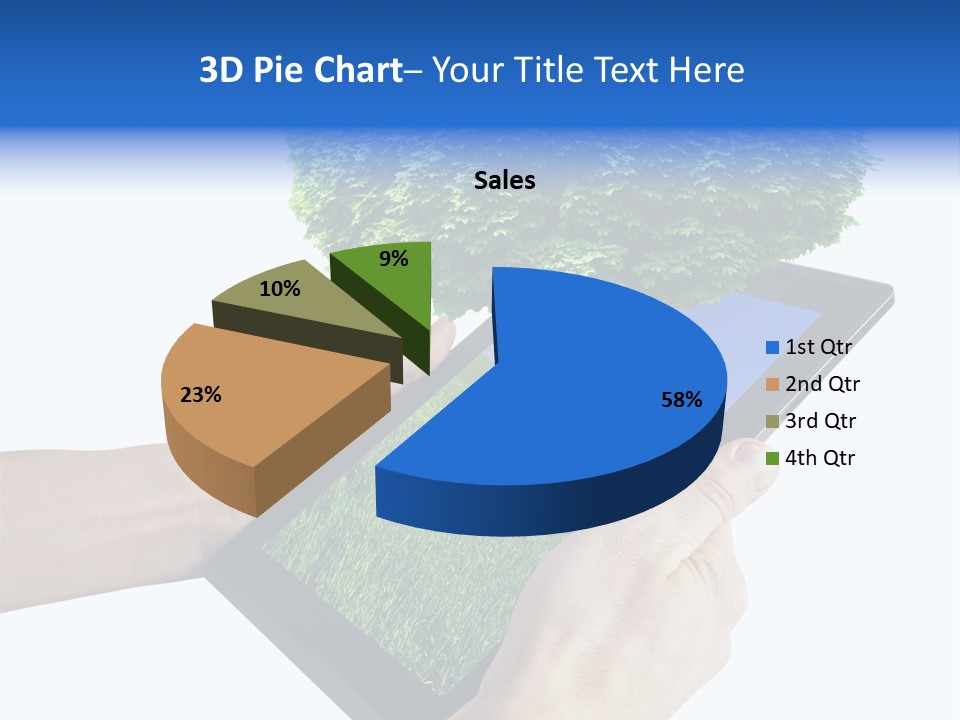 Object Display Leaf PowerPoint Template