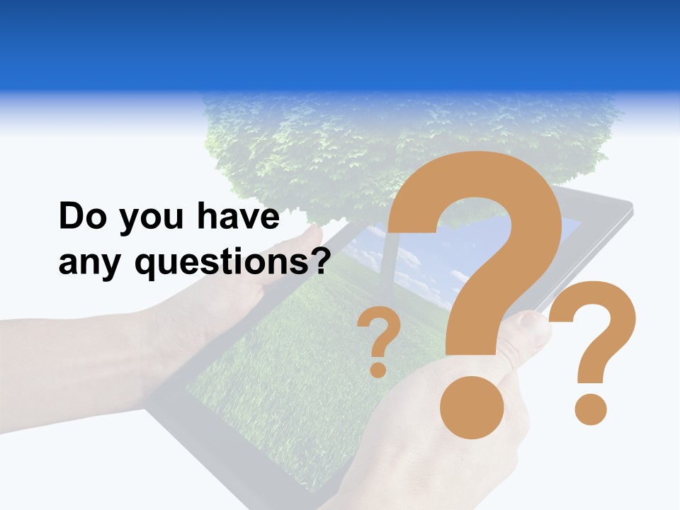 Object Display Leaf PowerPoint Template