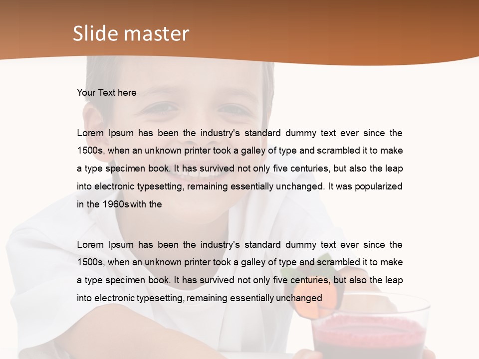 Cup White Beetroot PowerPoint Template