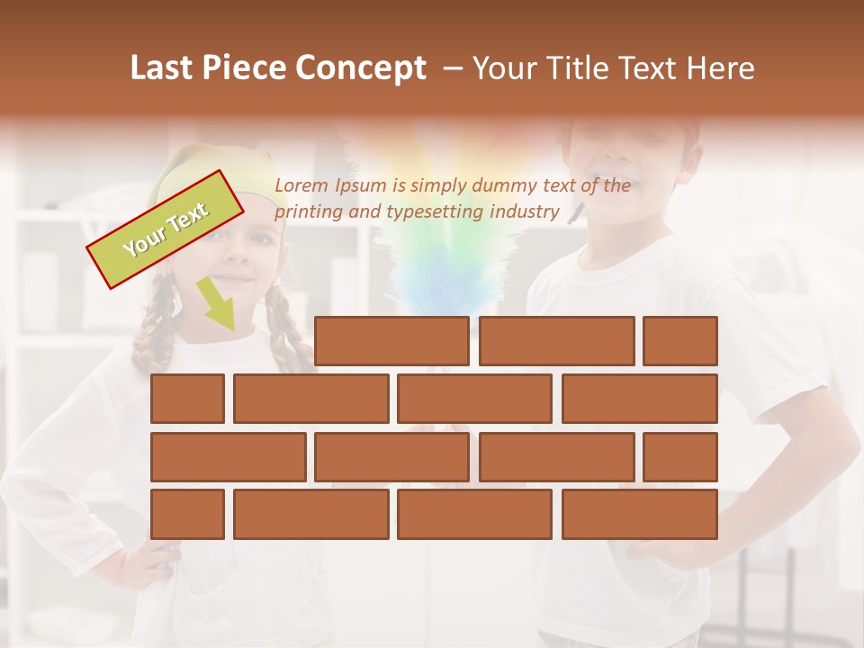 Mop Holding Cleaner PowerPoint Template