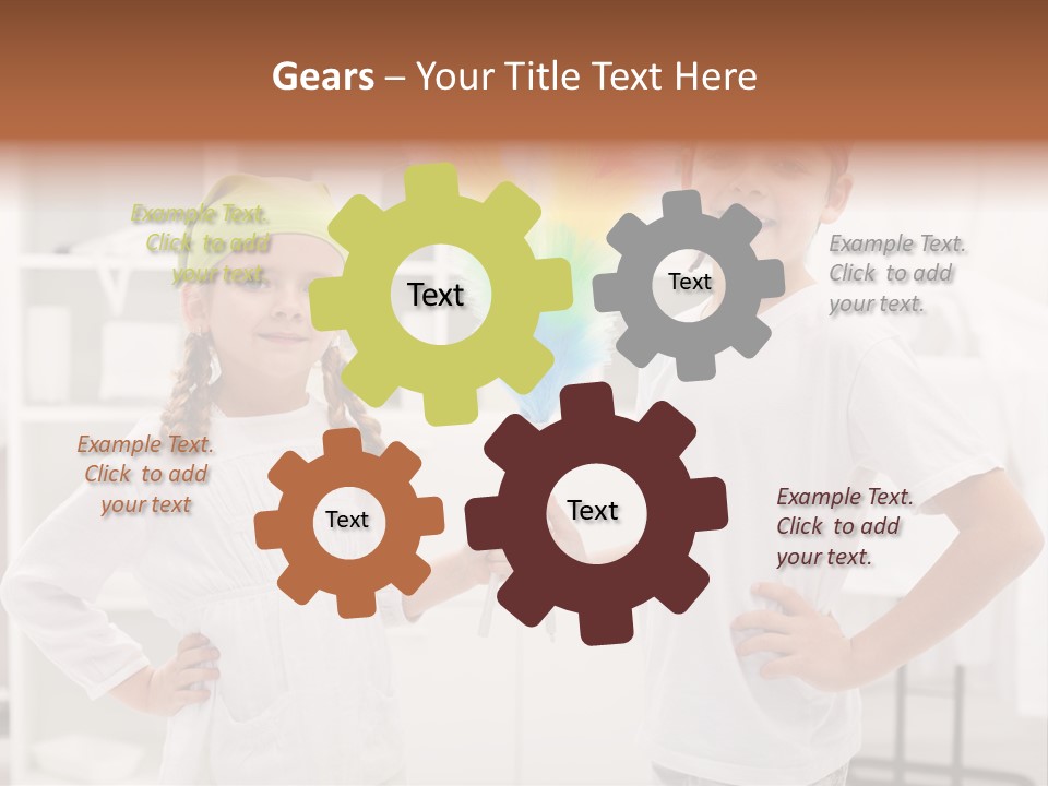 Mop Holding Cleaner PowerPoint Template