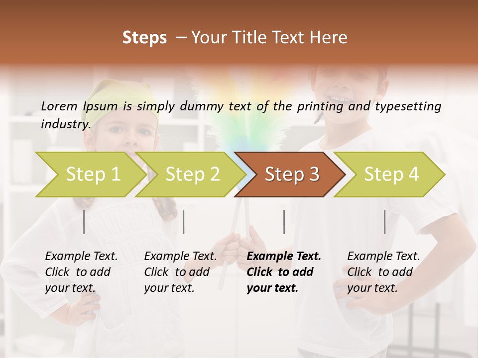 Mop Holding Cleaner PowerPoint Template