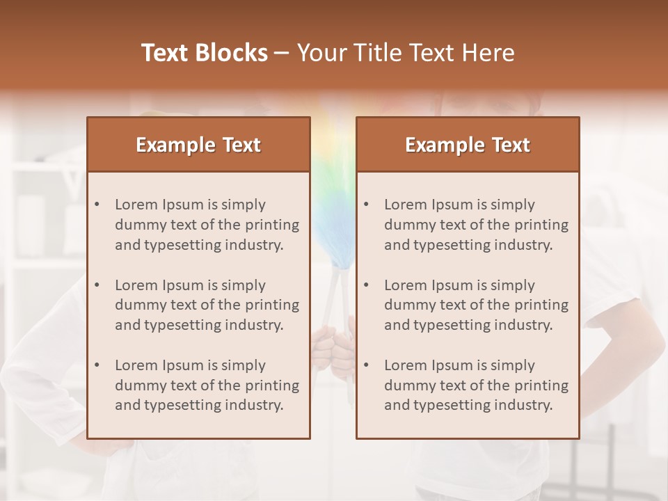 Mop Holding Cleaner PowerPoint Template