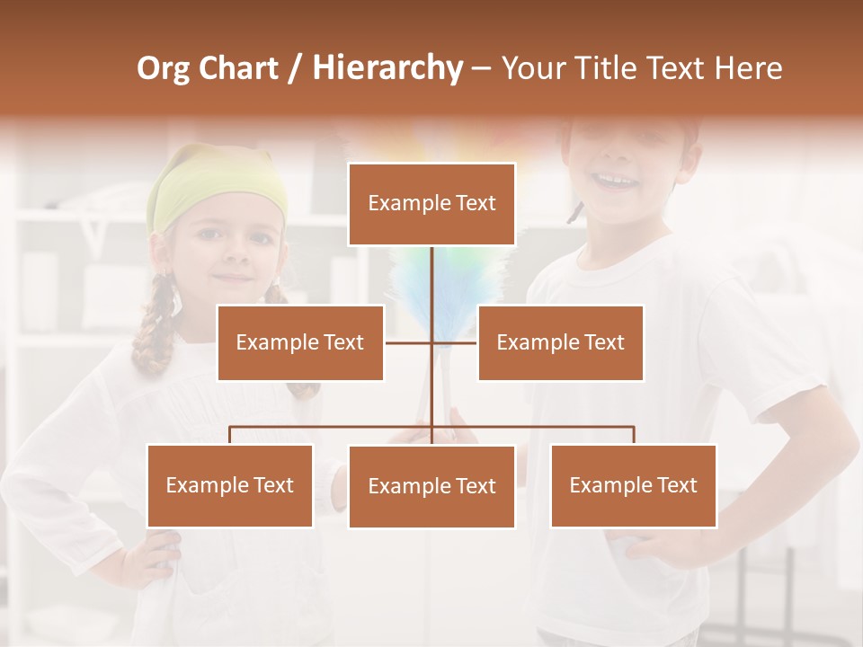 Mop Holding Cleaner PowerPoint Template